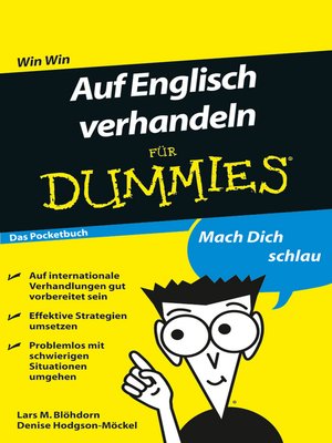 cover image of Auf Englisch verhandeln f&uuml;r Dummies Das Pocketbuch
